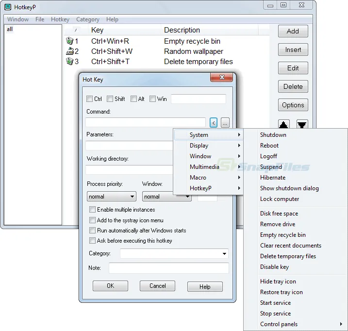 HotkeyP Captura de pantalla 1