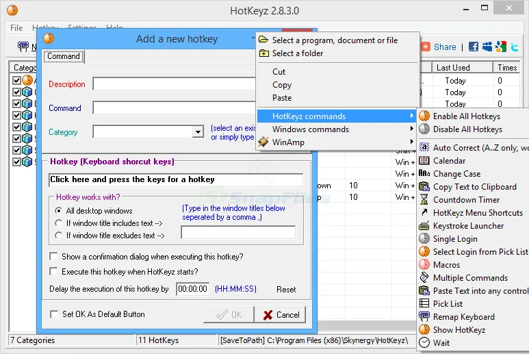 HotKeyz Captura de pantalla 2