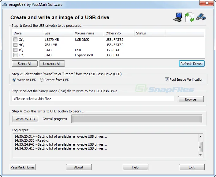 ImageUSB Captura de pantalla 1