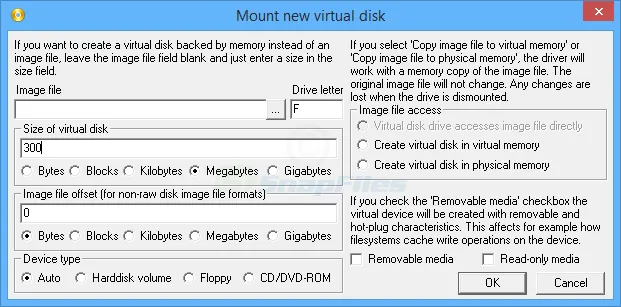 ImDisk Virtual Disk Driver Captura de pantalla 2