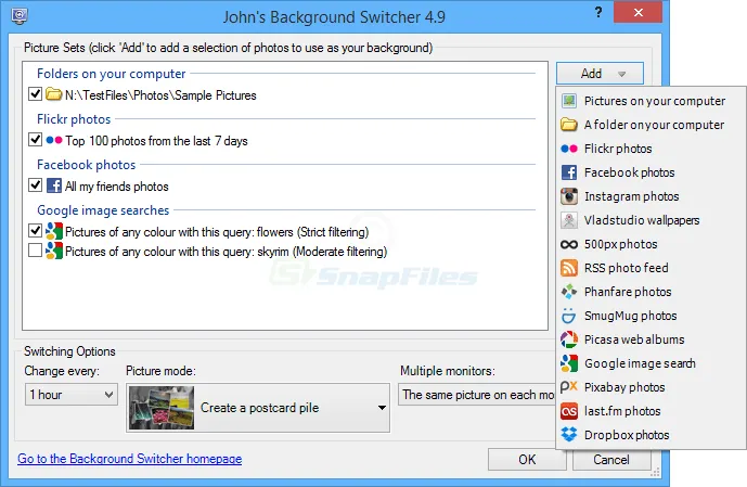 John`s Background Switcher Captura de pantalla 1