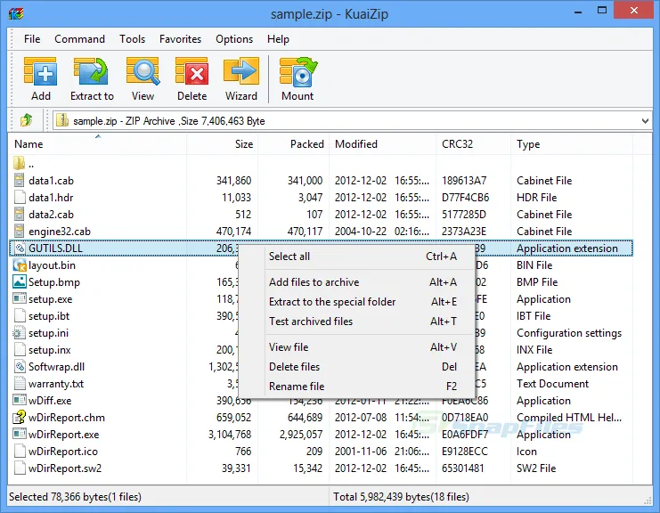 KuaiZip Captura de pantalla 1