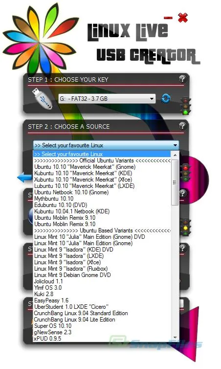 LiLi USB Creator (Linux Live) Captura de pantalla 2