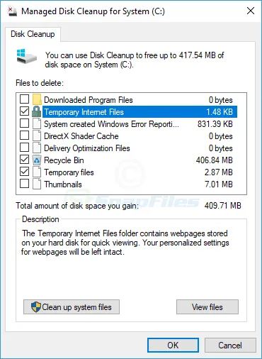 Managed Disk Cleanup Captura de pantalla 1