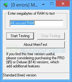 MemTest Captura de pantalla 1