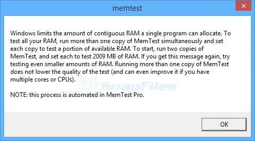 MemTest Captura de pantalla 2