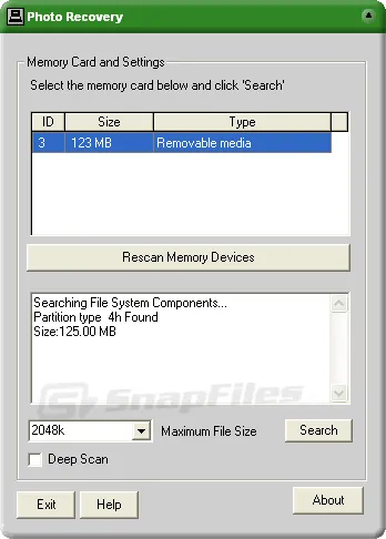 MjM Photo Recovery Captura de pantalla 1