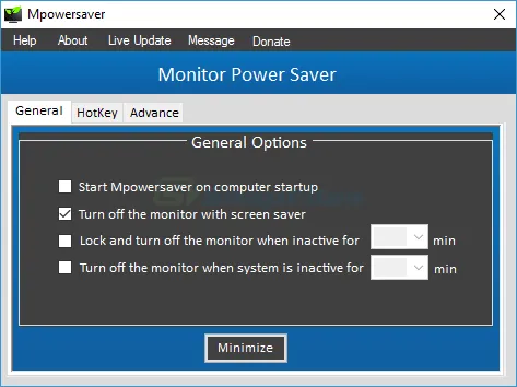 MpowerSaver Captura de pantalla 1