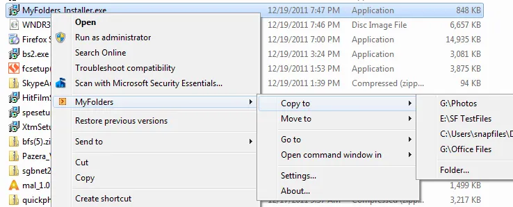 MyFolders Captura de pantalla 1
