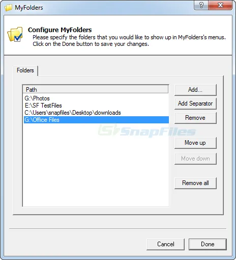 MyFolders Captura de pantalla 2