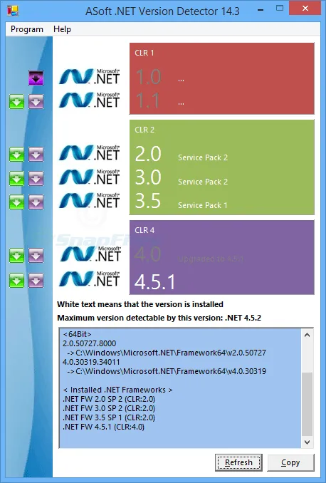 .NET Version Detector Captura de pantalla 1