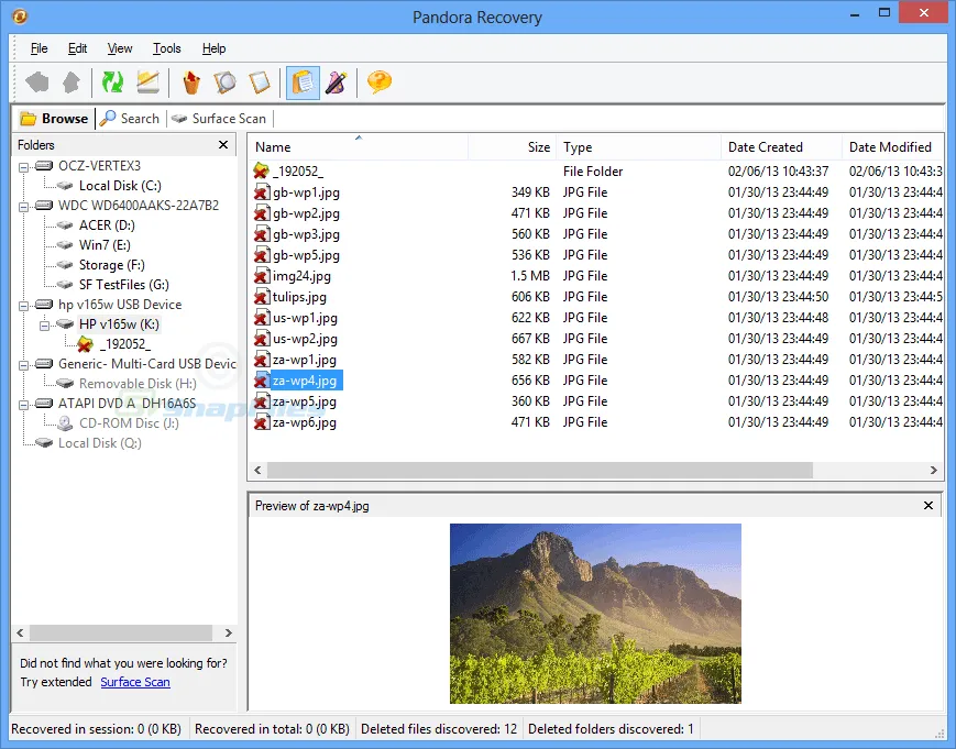 Pandora Recovery Captura de pantalla 1