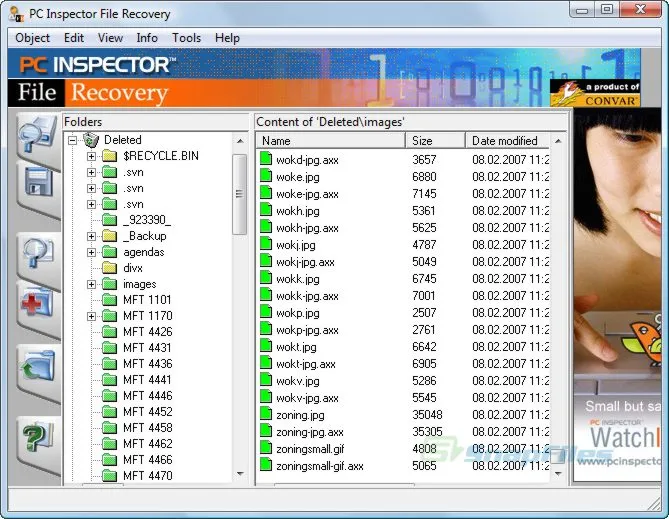 PC Inspector File Recovery Captura de pantalla 1