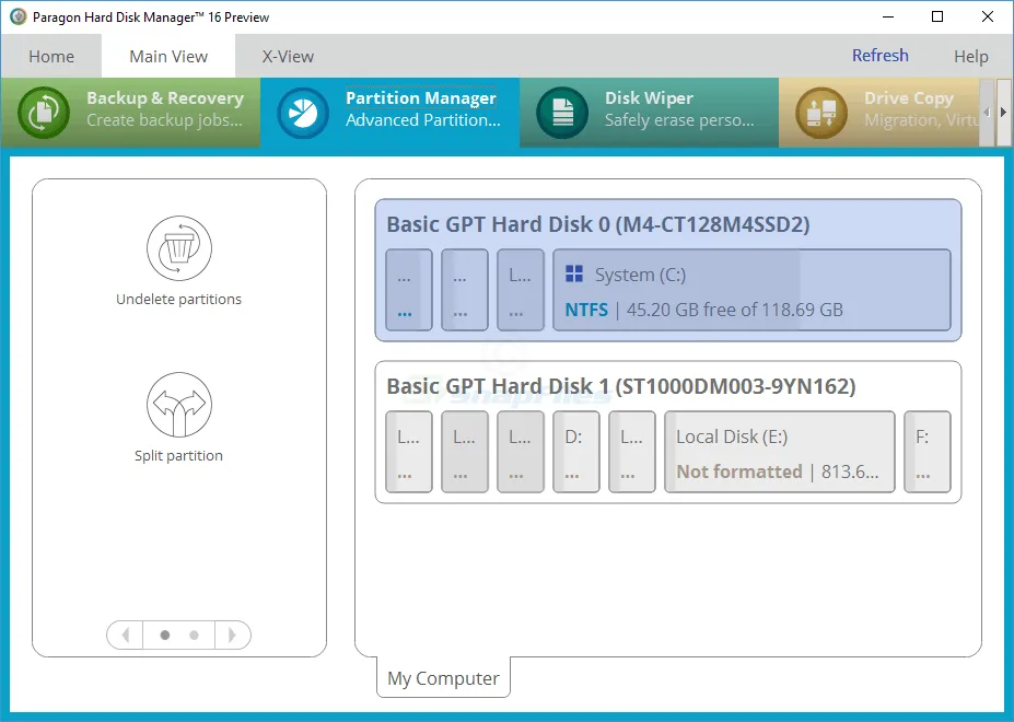 Free Hard Disk Manager (Preview) Captura de pantalla 1