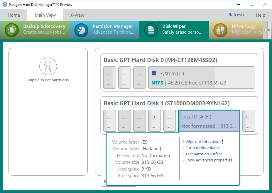 Free Hard Disk Manager (Preview) Captura de pantalla 2