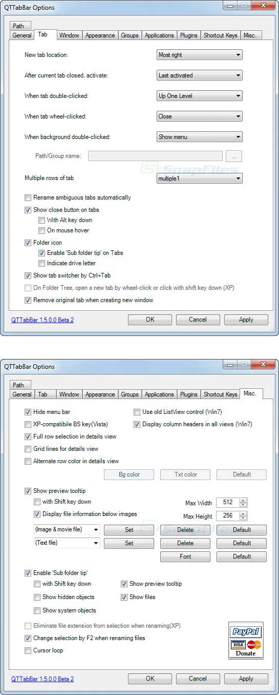 QTTabBar Captura de pantalla 2