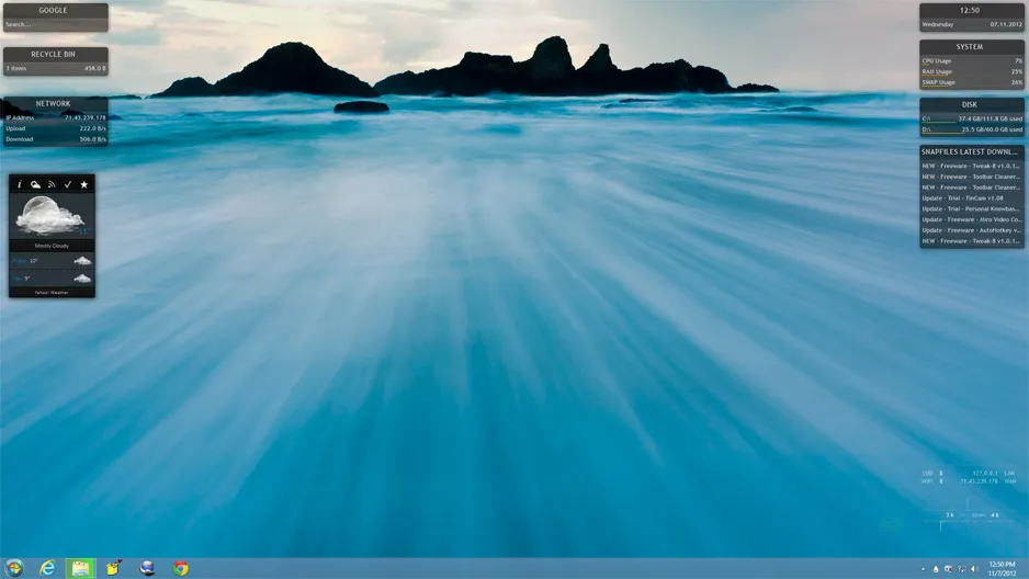 Rainmeter Captura de pantalla 1