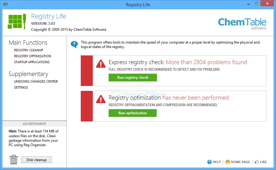 Registry Life Captura de pantalla 1