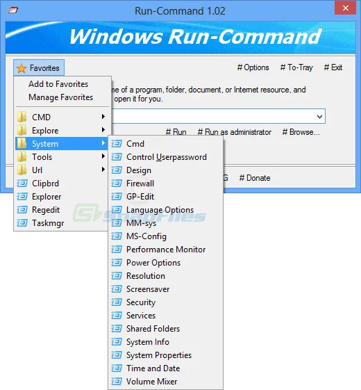 Run-Command Captura de pantalla 2