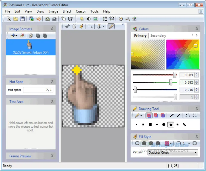 RealWorld Cursor Editor Captura de pantalla 1