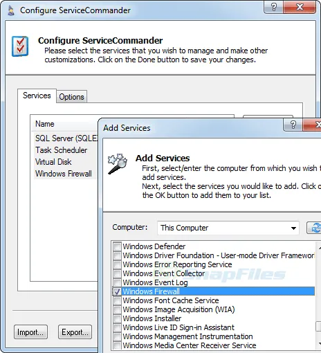 ServiceCommander Captura de pantalla 2