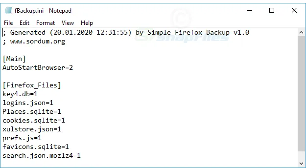 Simple Firefox Backup Captura de pantalla 2