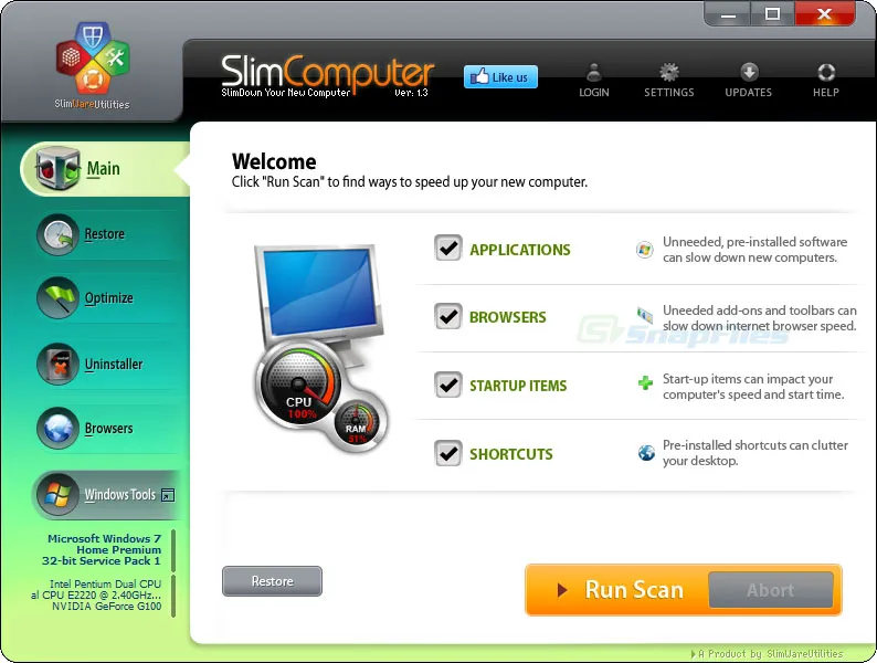 SlimComputer Captura de pantalla 1