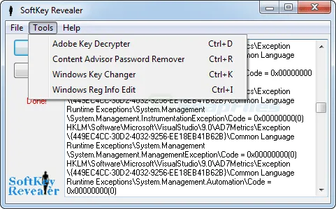 SoftKey Revealer Captura de pantalla 2