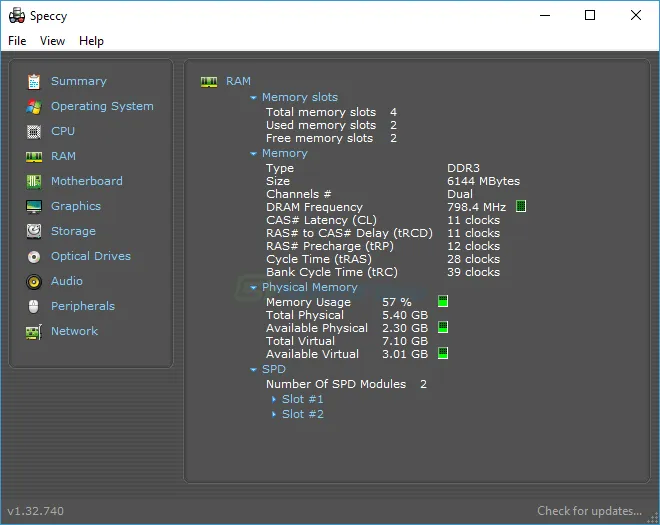 Speccy Captura de pantalla 2