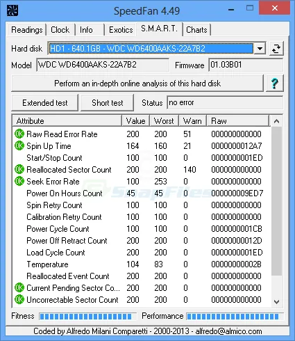 SpeedFan Captura de pantalla 2