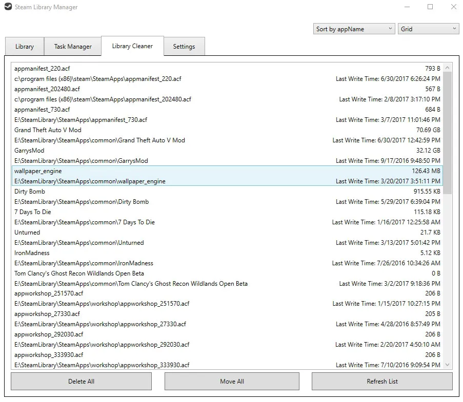 Steam Library Manager Captura de pantalla 2