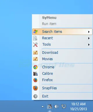 SyMenu Captura de pantalla 1