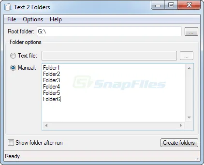 Text 2 Folders Captura de pantalla 1