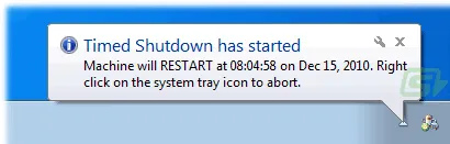 Timed Shutdown Captura de pantalla 2