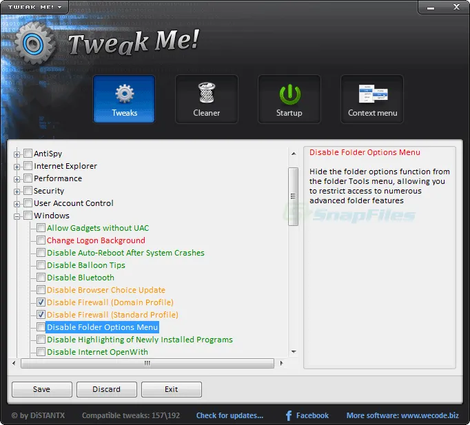 Tweak Me! Captura de pantalla 1