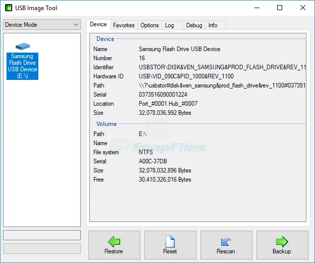 USB Image Tool Captura de pantalla 1