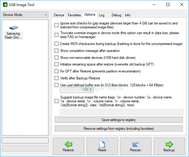 USB Image Tool Captura de pantalla 2