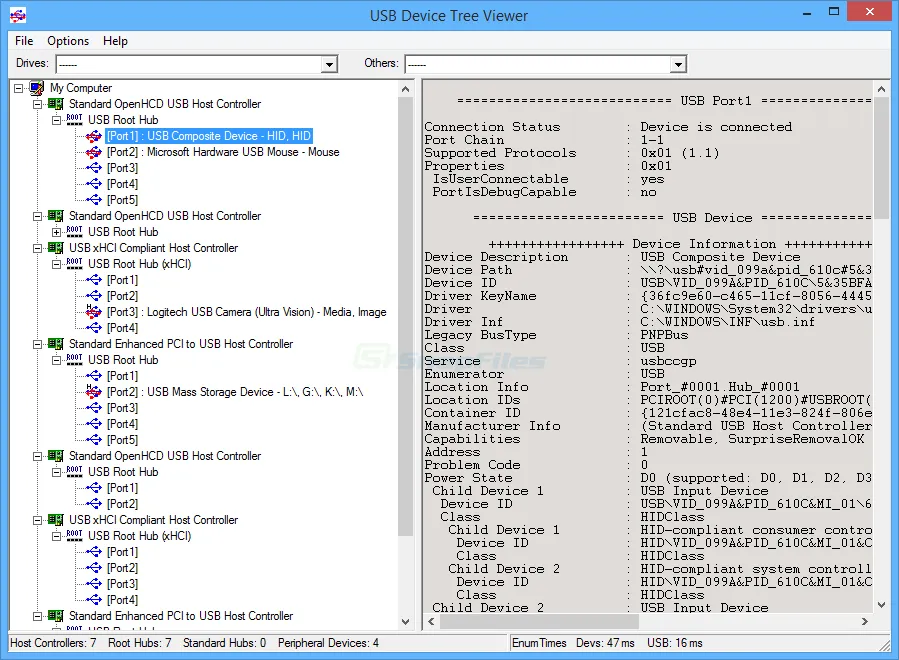 USB Device Tree Viewer Captura de pantalla 2