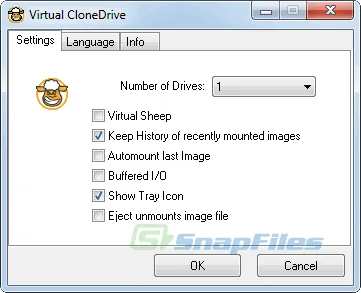 SlySoft Virtual CloneDrive Captura de pantalla 1