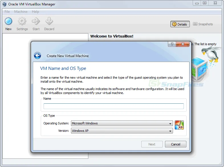 VirtualBox Captura de pantalla 2