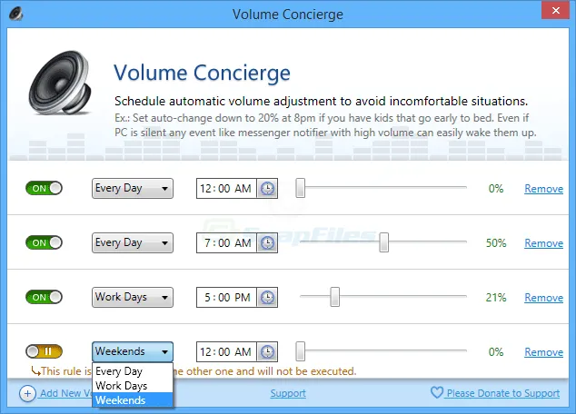 Volume Concierge Captura de pantalla 2