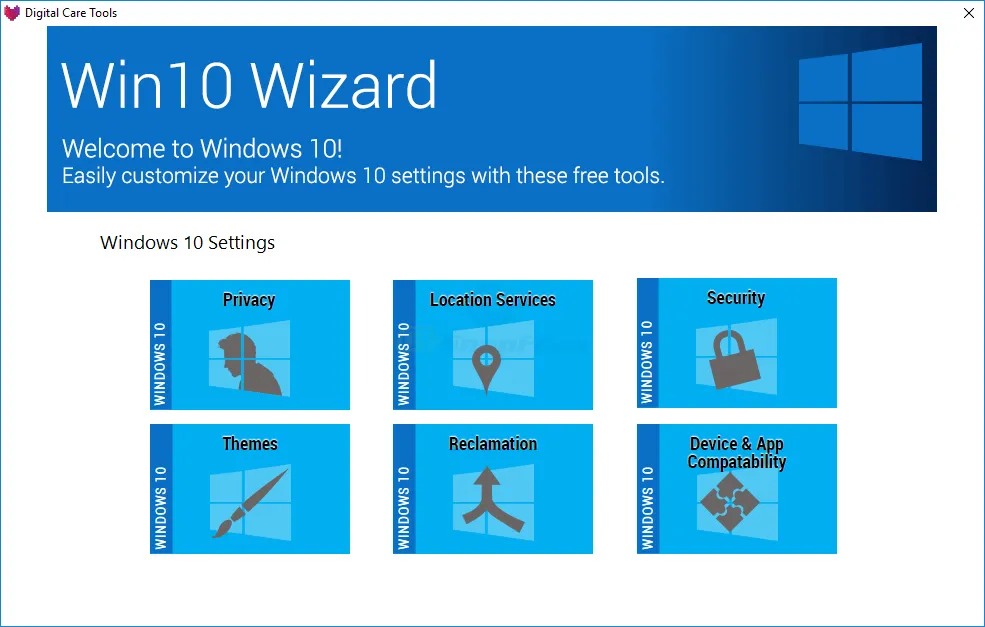 Win10 Wizard Captura de pantalla 1