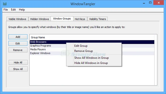 WindowTangler Captura de pantalla 1