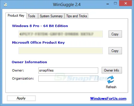 WinGuggle Captura de pantalla 1