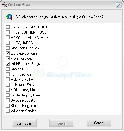 Free Window Registry Repair Captura de pantalla 2