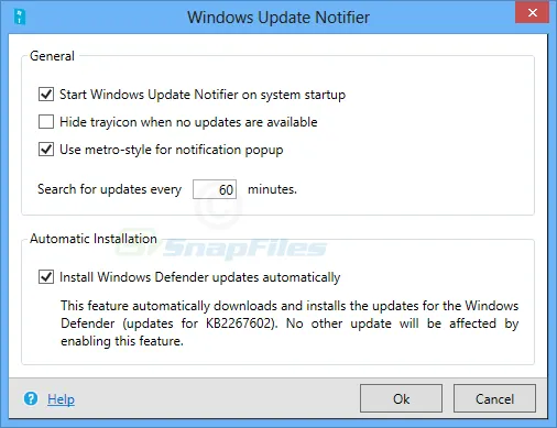 Windows Update Notifier Captura de pantalla 1