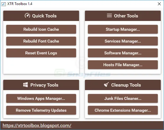 XTR Toolbox Captura de pantalla 1