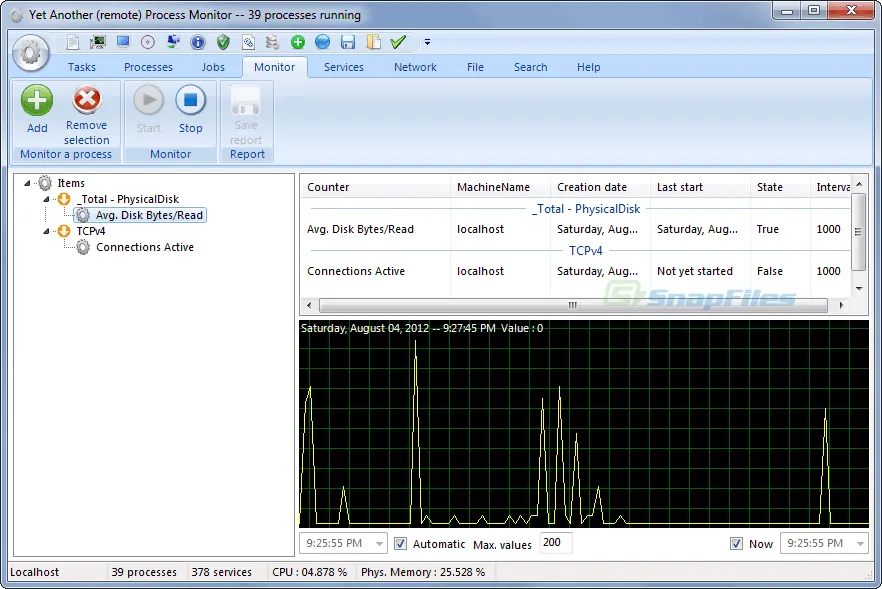 Yet Another Process Monitor Captura de pantalla 2